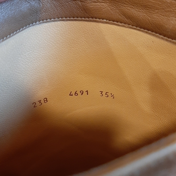 Walter Steiger Leopard Tiger Animal Print Leather Fur Boots 5.5 Kitten Heels - Picture 9 of 14